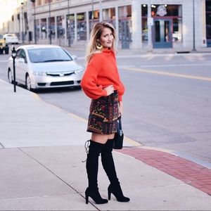 Stuart Weitzman Highland OTK  Boots in Black